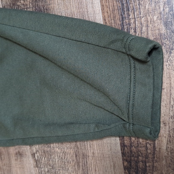 Savage X Fenty Xssential Oversized Rolled Cuff Jogger Olive Grey Unisex Medium - Picture 3 of 10